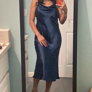 Satin Midi Dress